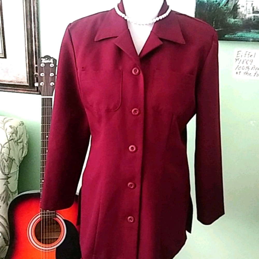 Burgandy blazer